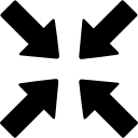 Arrows pointing to center