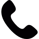 Phone receiver silhouette icon