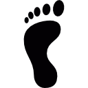 Left footprint 
