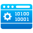 código binario icon