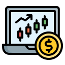 gráfico de velas icon