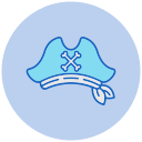 sombrero pirata icon