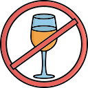 no alcohol