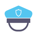 sombrero de policia icon