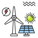 energía renovable icon