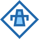 Motorway sign icon