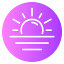 puesta de sol icon