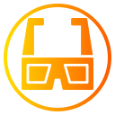 gafas 3d icon