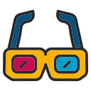 gafas 3d icon