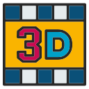 pelicula 3d icon