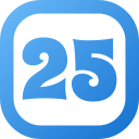 número 25 icon