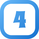 número 4 icon