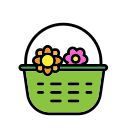 canasta de flores icon