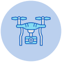 dron de cámara icon