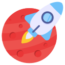 viaje espacial icon