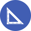 regla triangular icon