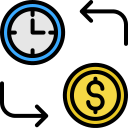 el tiempo es dinero icon