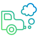 la contaminación del aire icon