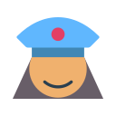 mujer policía icon