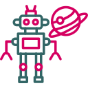 robot espacial icon