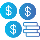 Символ доллара в черном овале