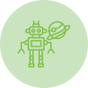 robot espacial icon