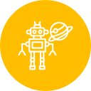 robot espacial icon