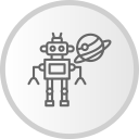 robot espacial icon