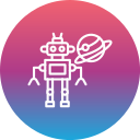 robot espacial icon