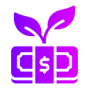 Money growth icon