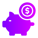 Piggy bank icon