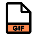 formato de archivo gif icon