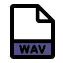 formato de archivo wav icon