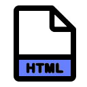 formato de archivo html icon