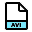 formato de archivo avi icon