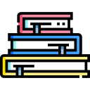 pile de livres Icône