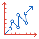 gráfico de líneas icon