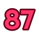 87 
