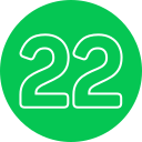 22 