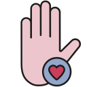 corazón de la mano icon