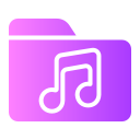 Carpeta de audio icon