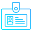 tarjeta de identificación icon