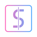 símbolo de dólar icon