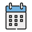 fecha del calendario icon