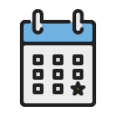 fecha del calendario icon