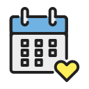 fecha del calendario icon