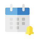 fecha del calendario icon