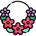 collar de flores 