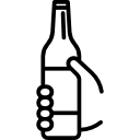 mano y una botella icon