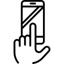 mano y un teléfono icon